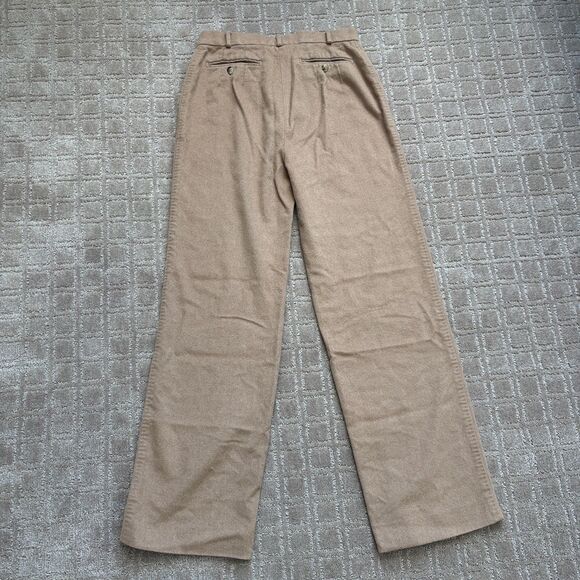 MaxMara Camel Hair Trouser Pant Womens 6 Tan Office Workwear Career Straight Leg - Picture 6 of 10